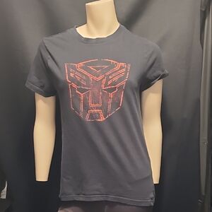 💣2010 Black TRANSFORMER T-Shirt with Red Graphic